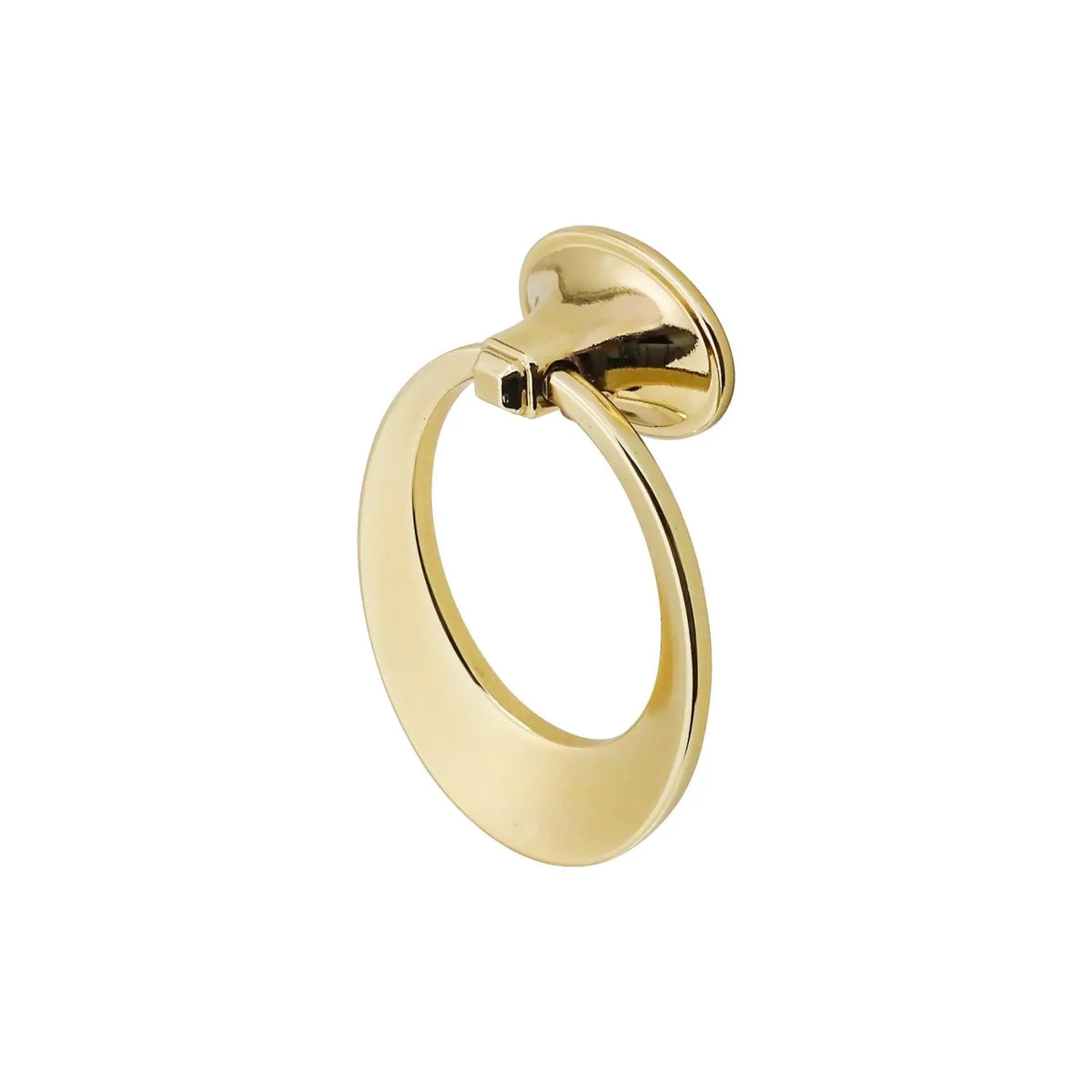 Sedona - Round Drop Ring Pull Handle - Polished Gold