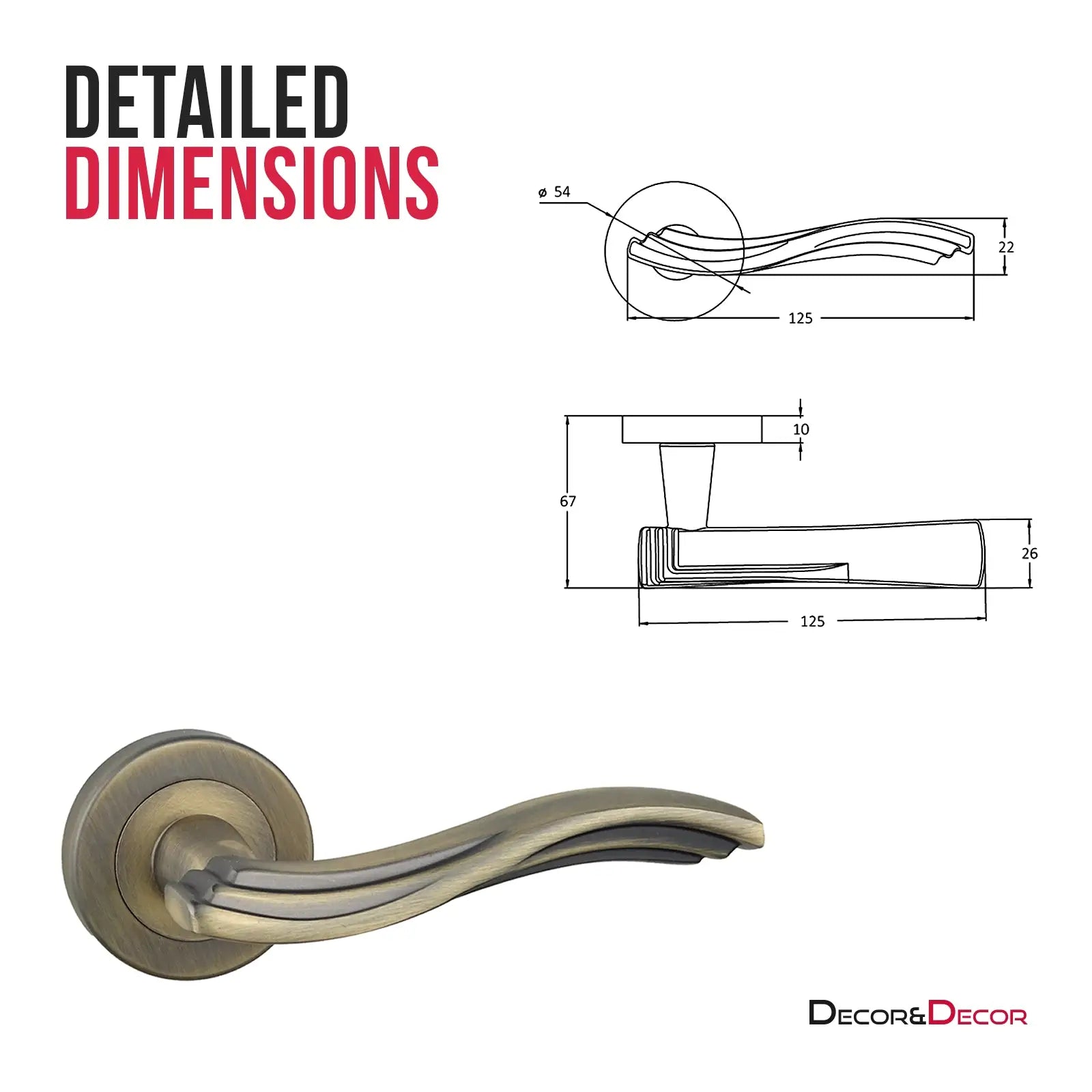 Antique brass door handle dimensions for Solace Antique Brass Passage Door Lever Set