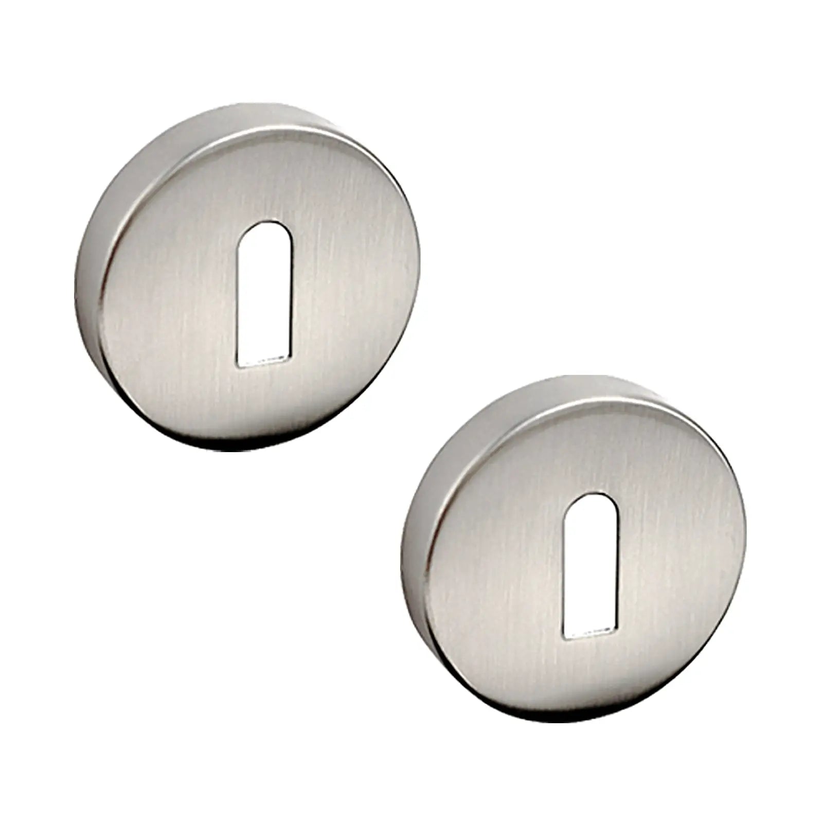 Solitude Satin Nickel Privacy Door Lever Handles - Sash Lock Kit Set - Decor And Decor