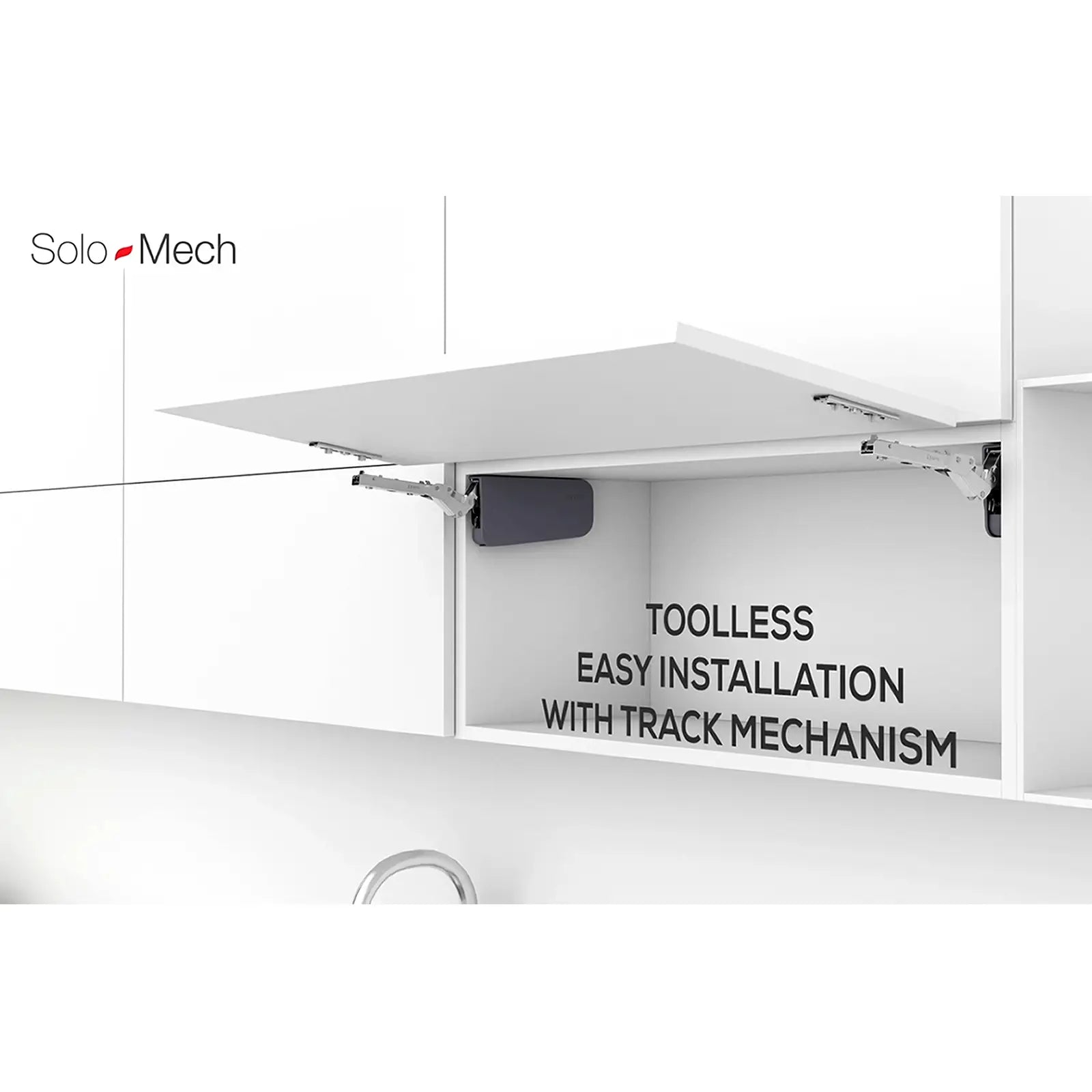 SoloMech Hingeless Cabinet Door Lift Mechanism - Anthracite - Decor And Decor