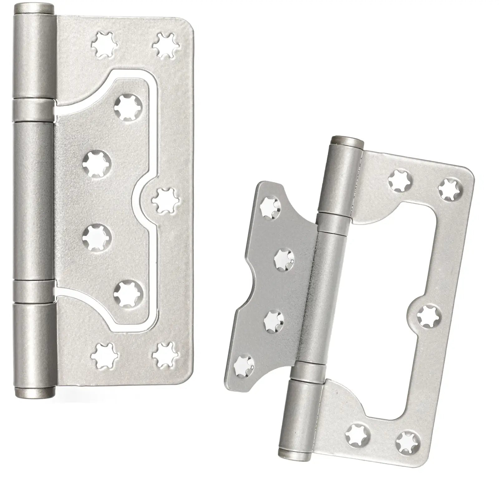 Stainless Steel Flush Door Hinges 100mm - Decor And Decor #colour_satin nickel