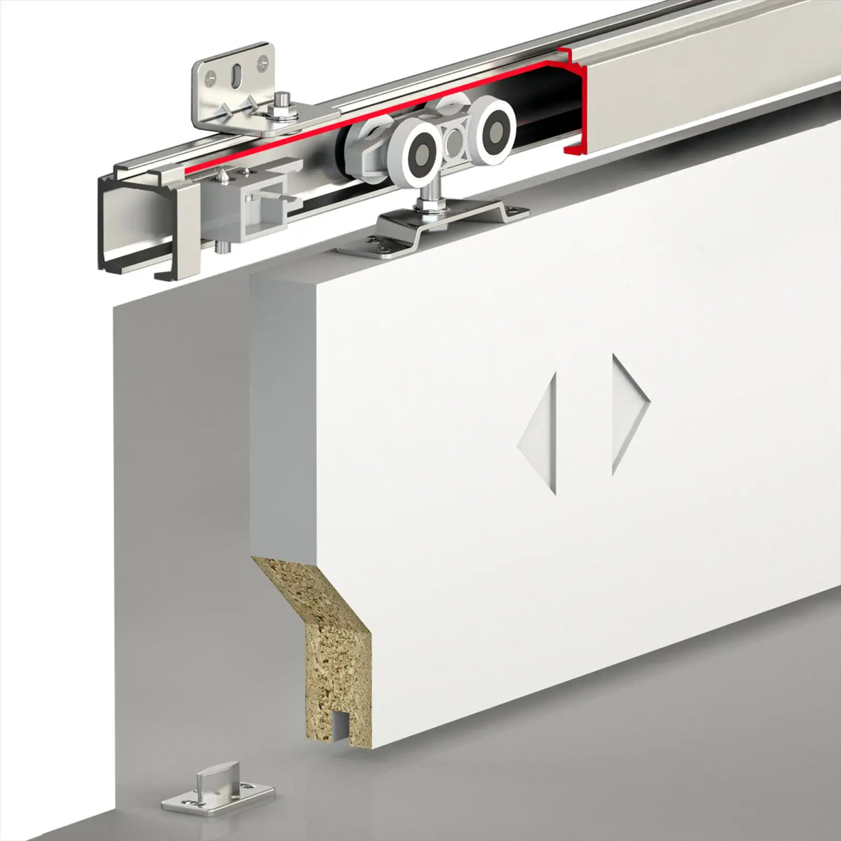 T-Slide Top Hung Sliding Door Kit - 3000mm Track
