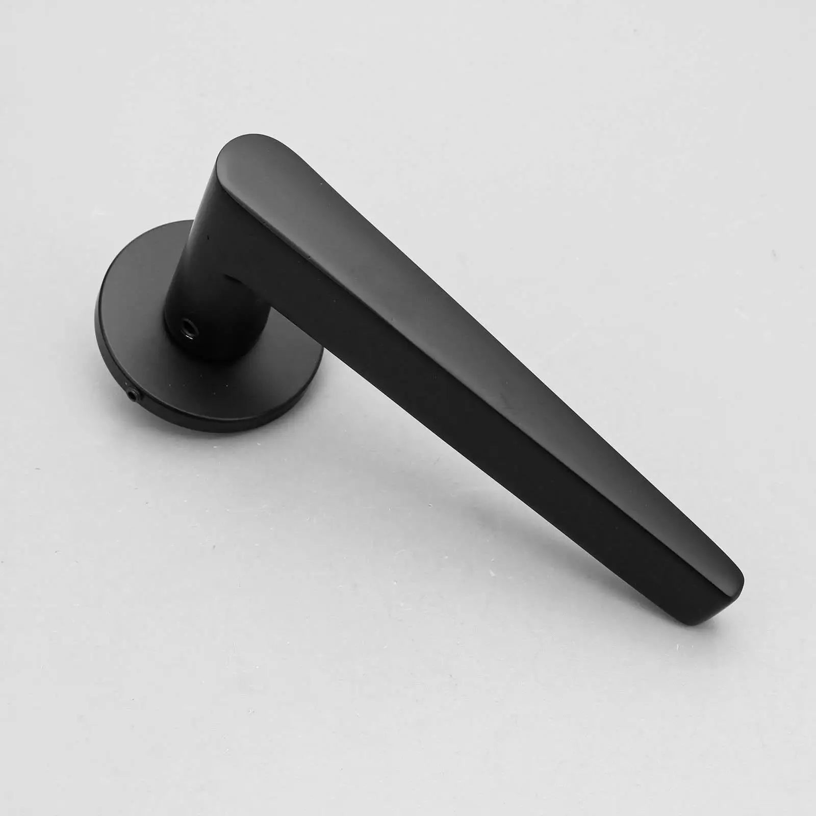 Terra Matt Black Passage Door Handles - Latch and Hinge Set - & Handle –