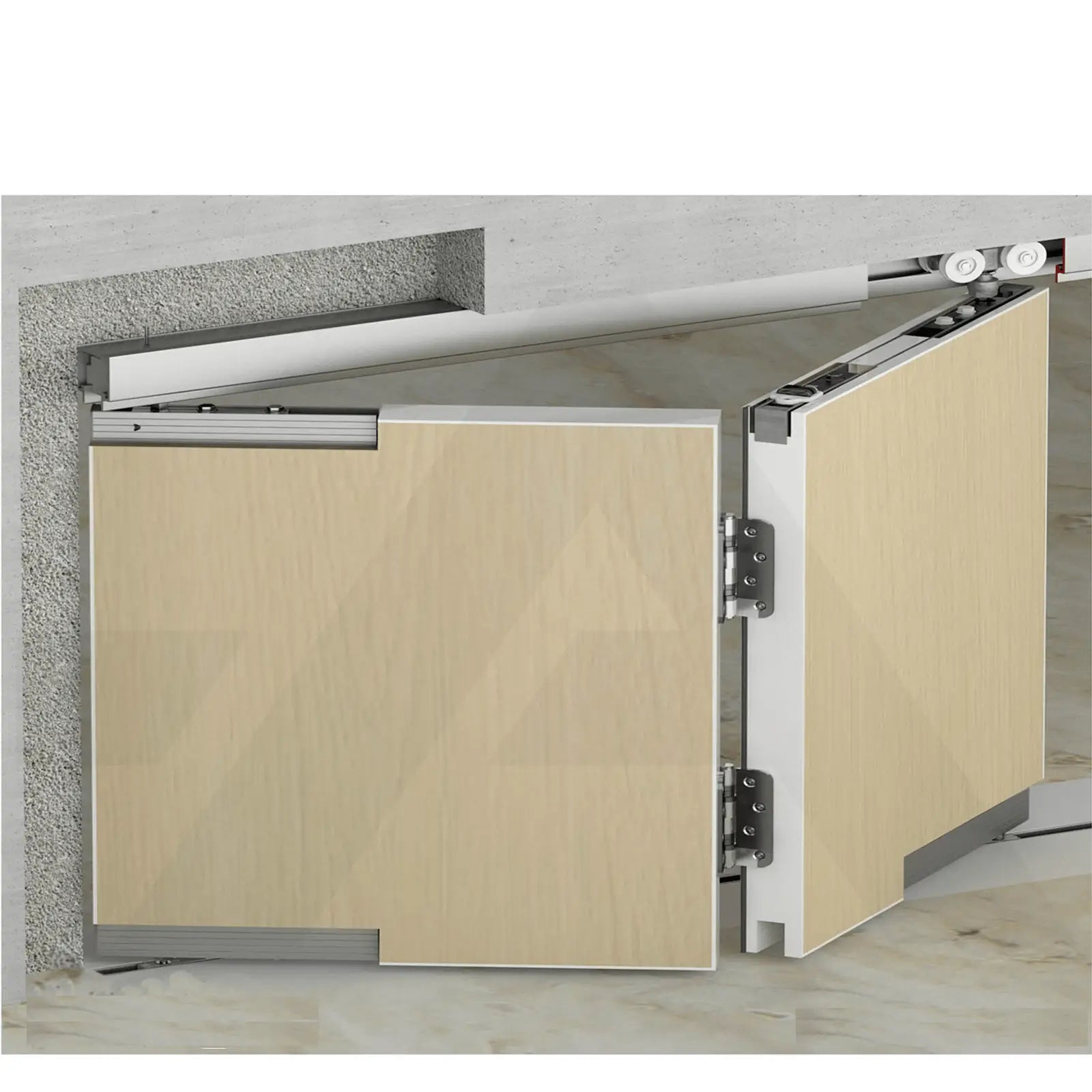 Top Hung Sliding Bi Fold Multi Fold Door Gear Track Kit - Decor And Decor