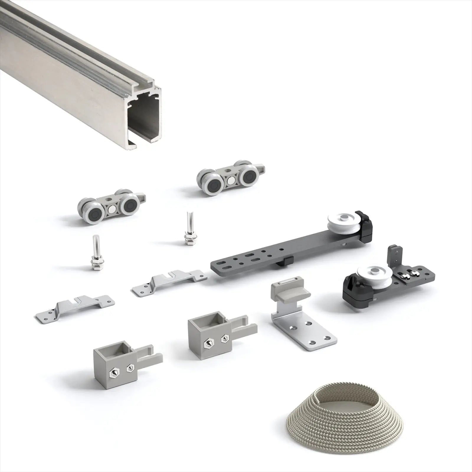 TP-Slide Double Telescopic Sliding Door Kit - 3 + 3 Door - 7200mm Track - Decor And Decor