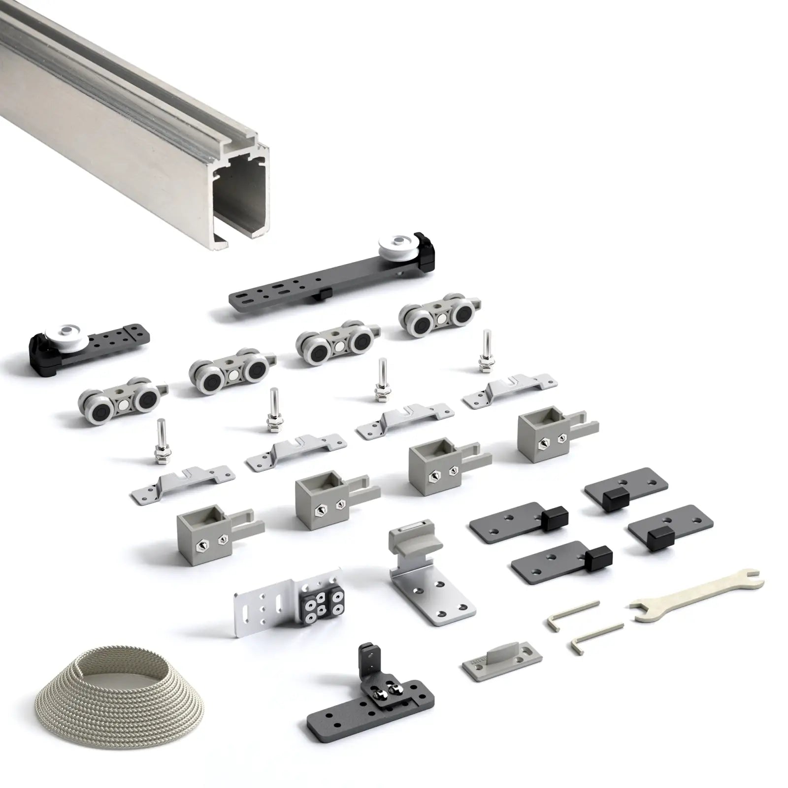 TP-Slide Telescopic Sliding Door Kit - 2 Door - 3000mm Track - Decor And Decor