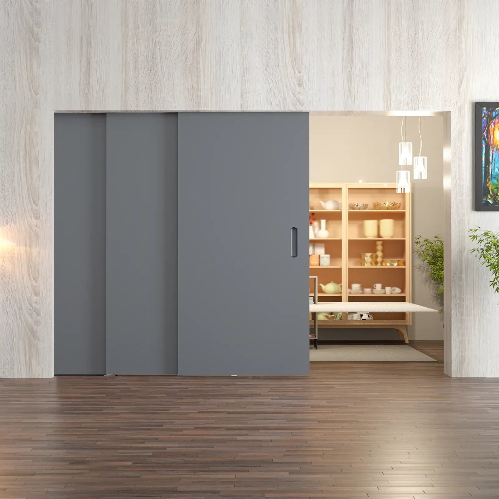 TP-Slide Telescopic Sliding Door Kit - 2 Door - 3000mm Track - Decor And Decor