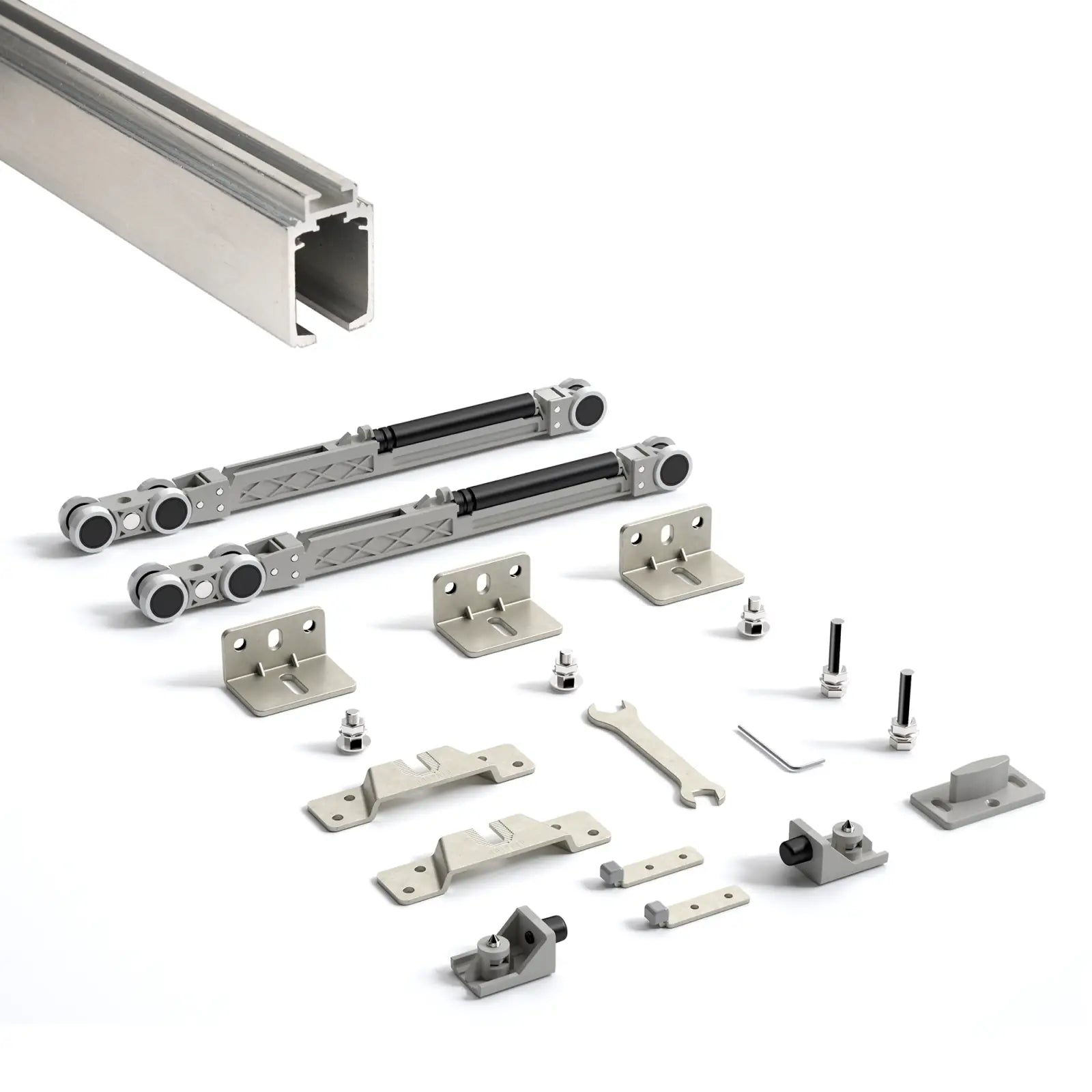TS-Slide Top Hung Sliding Door Track Kit - 1800mm Track - Both Way Soft Close - Decor And Decor