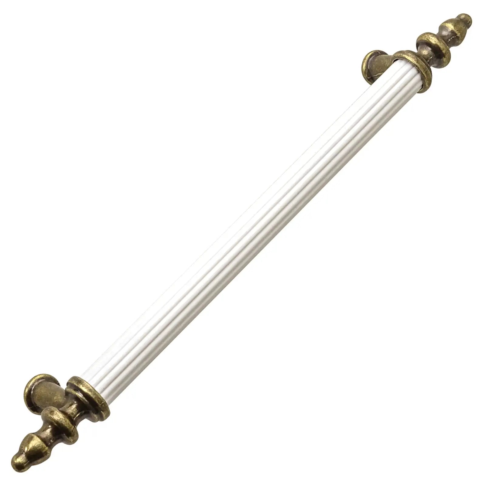 White and bronze cabinet pull for Vandon Traditional T-Bar Kitchen Drawer Handle