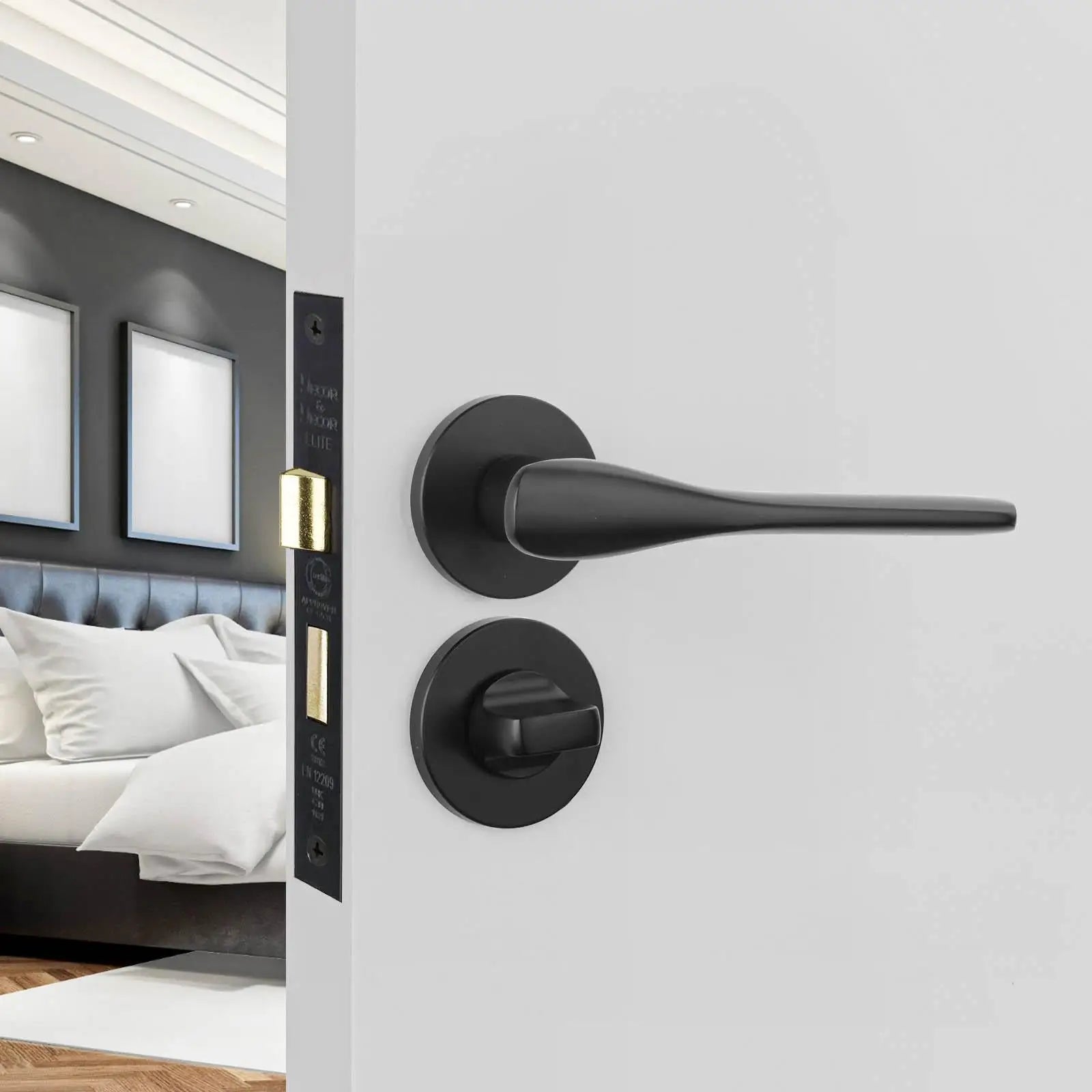 Verita Matt Black Bathroom Door Handles - Kit - Handle Set – Buy Online