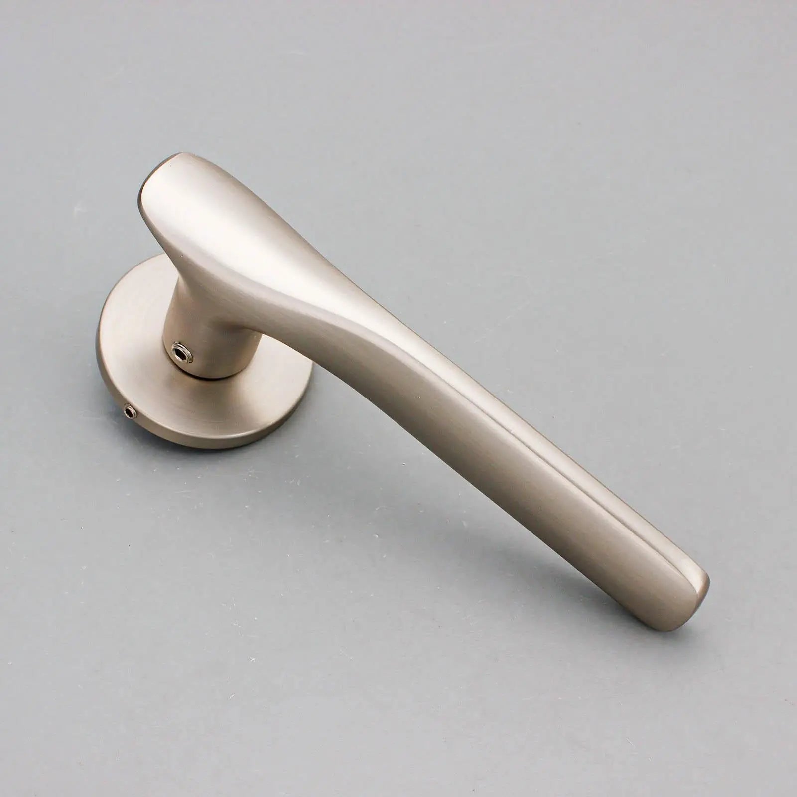 Verita Satin Nickel Passage Door Handles - Latch Kit Set - –