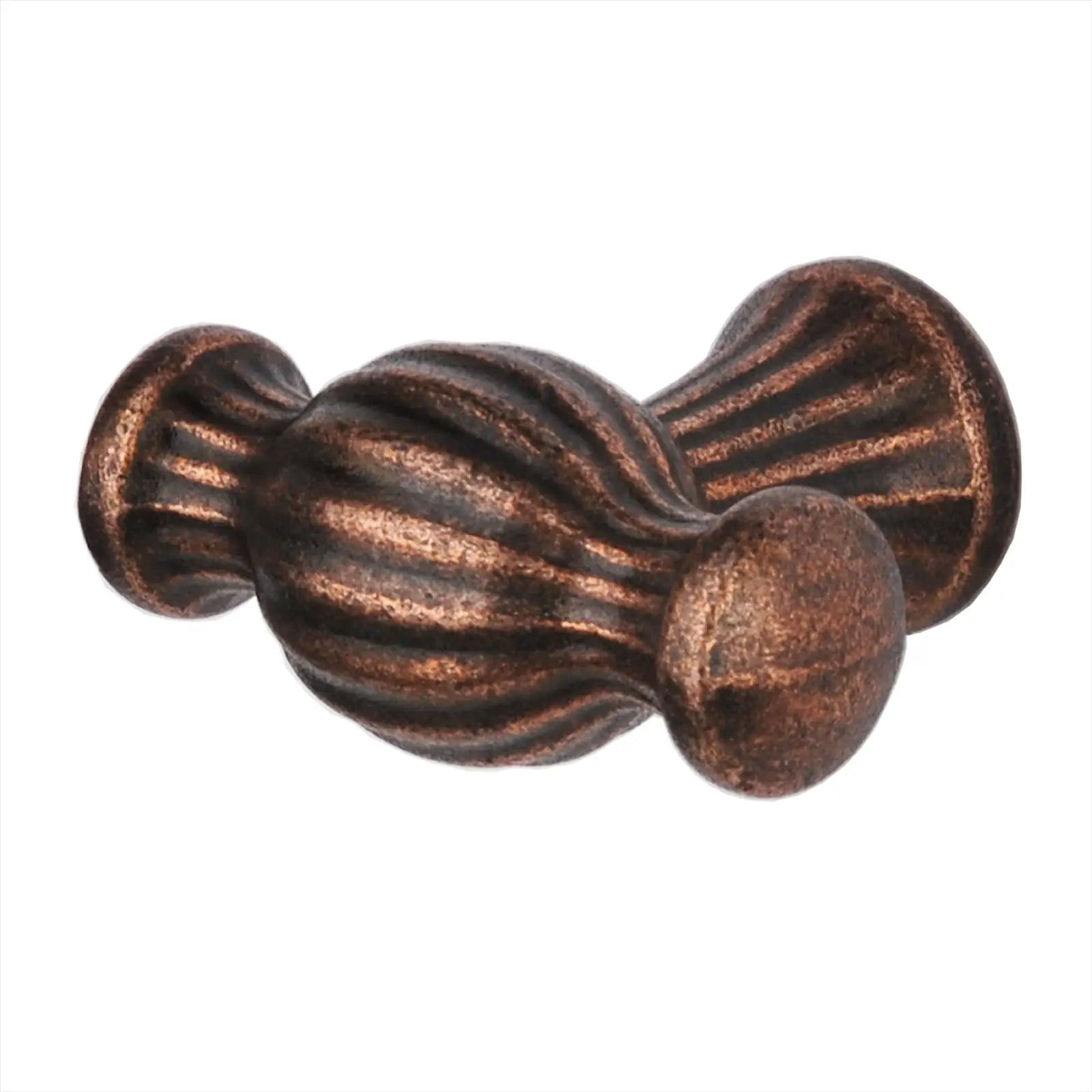 Verna - Traditional T- Bar Cabinet Knob - Antique Copper - Knobs