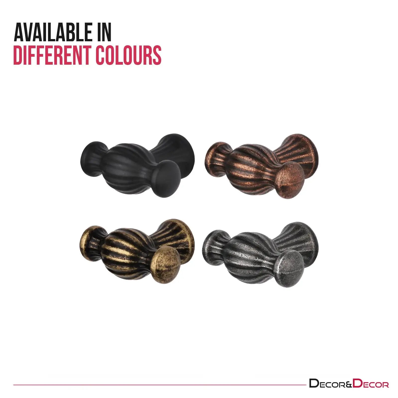 Verna - Traditional T- Bar Cabinet Knob - Antique Copper - Knobs