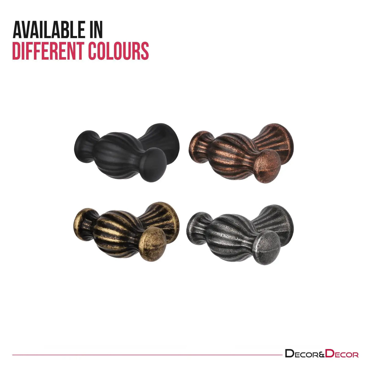 Verna - Traditional T- Bar Cabinet Knob - Matt Black - Knobs