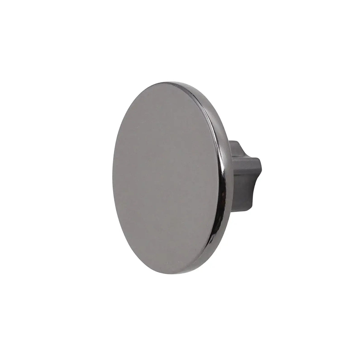 Vesta - Round Kitchen Cabinet Knob - Polished Nickel Black