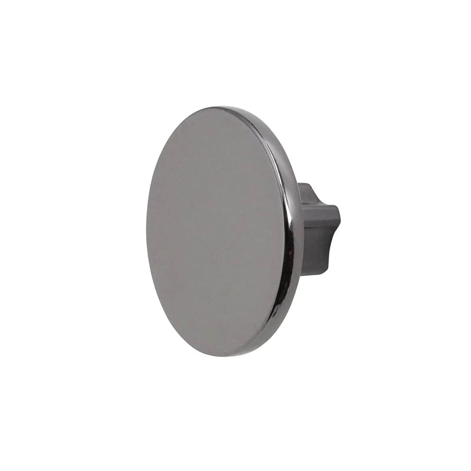 Vesta - Round Kitchen Cabinet Knob - Polished Nickel Black - Decor And Decor