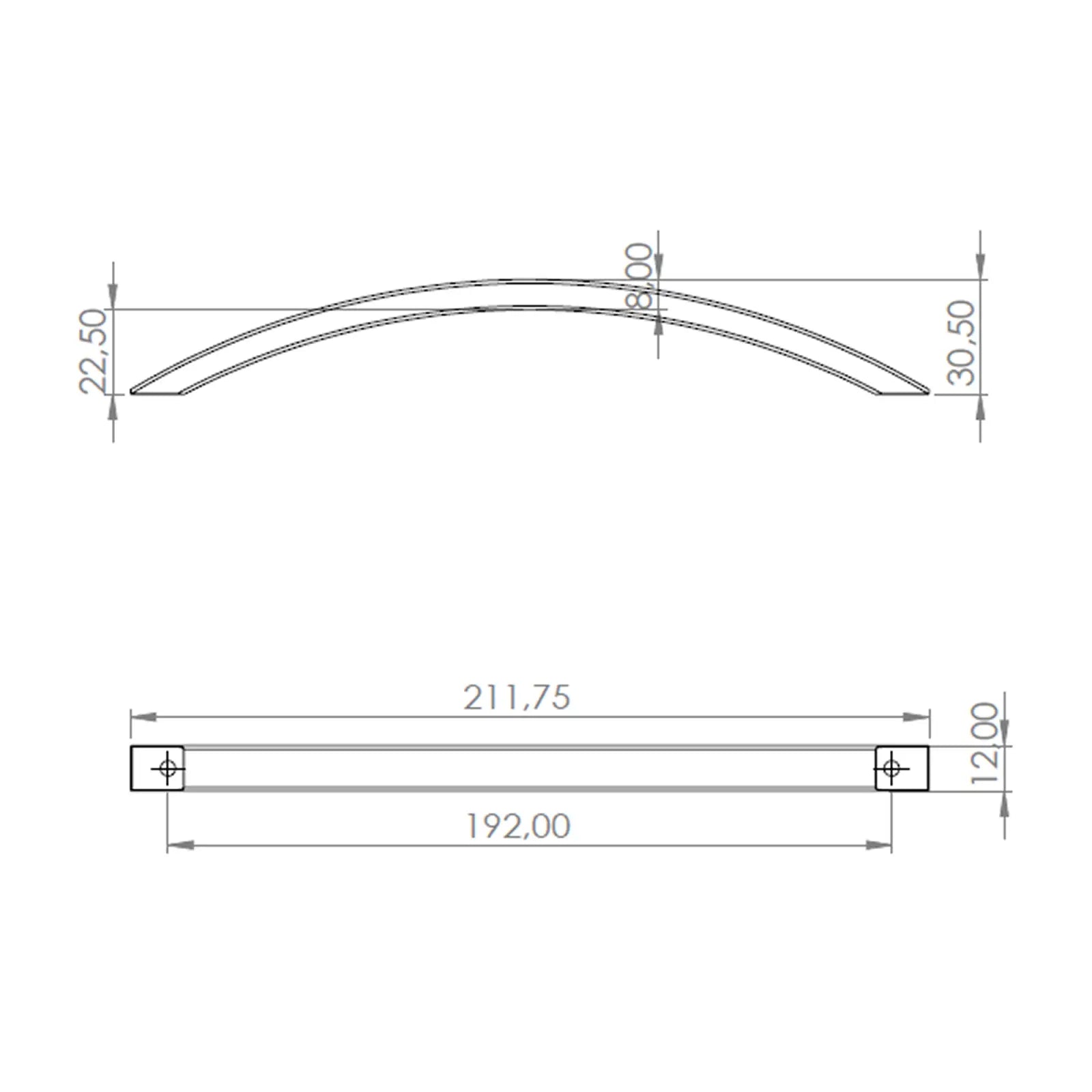 #size selection_192mm hole centres