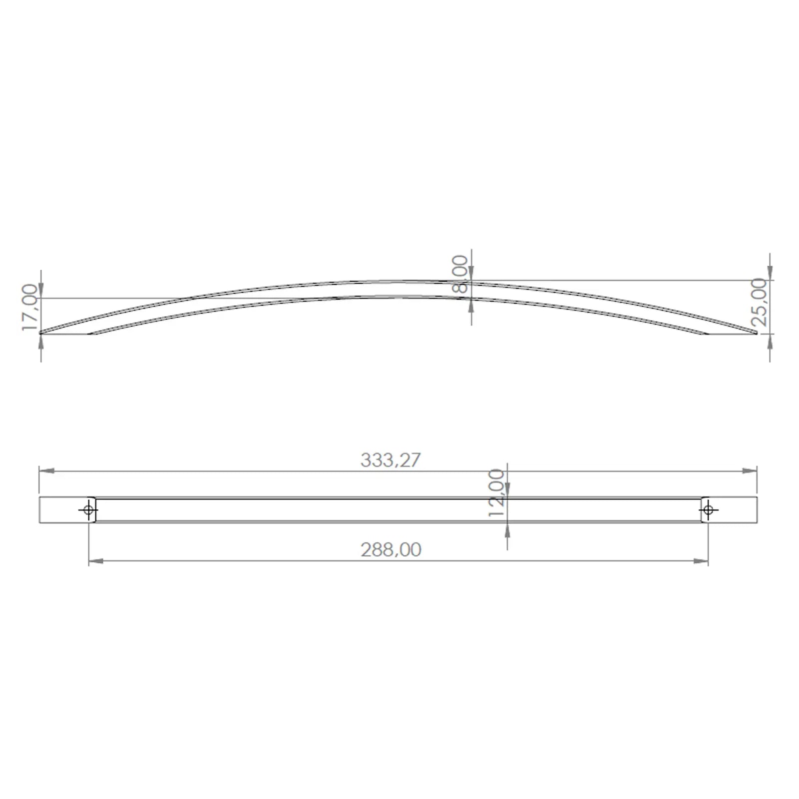 #size selection_288mm hole centres