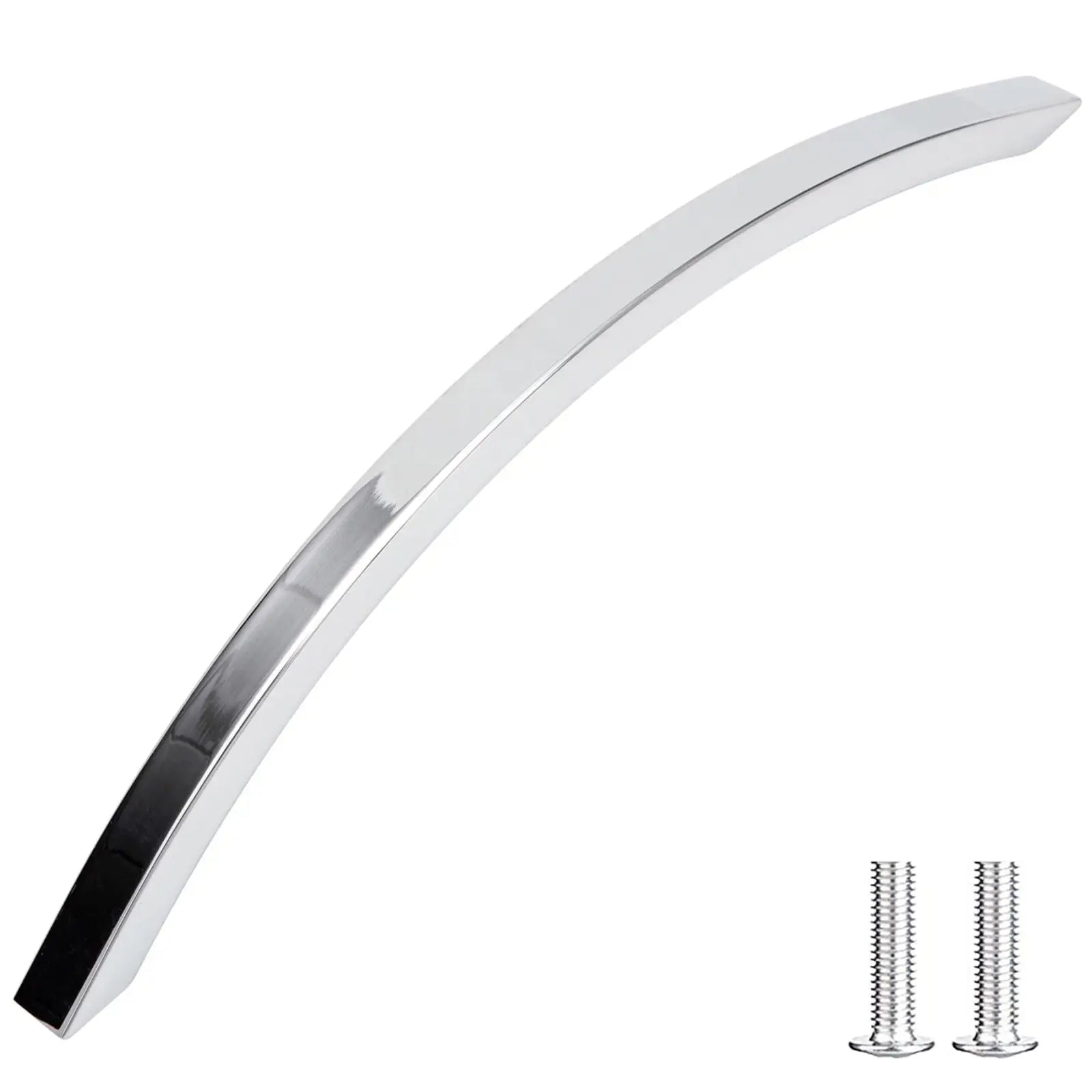 Viga - Slimline Bow Kitchen Drawer Handle - Polished Chrome - Decor And Decor
