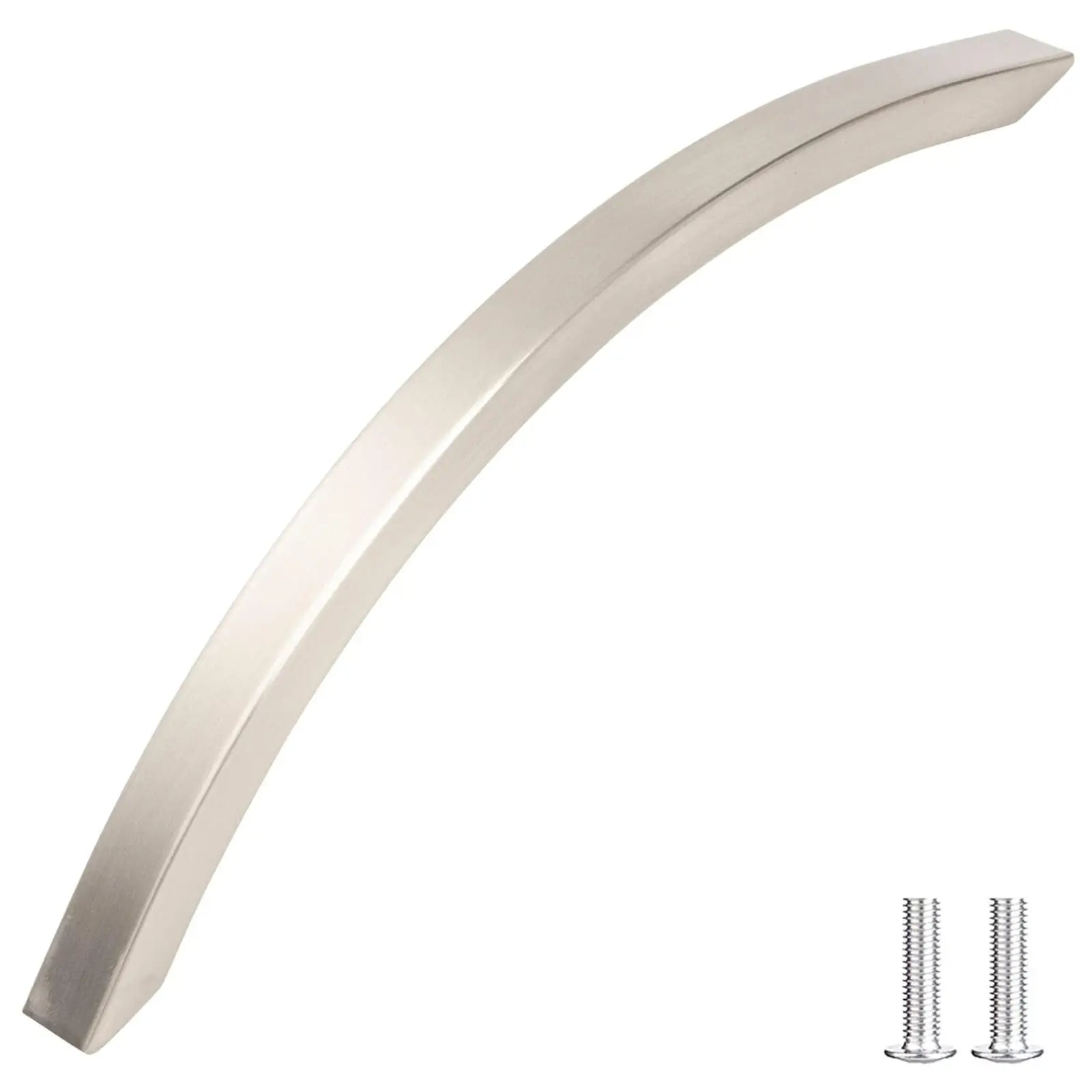 Viga - Slimline Bow Kitchen Drawer Handle - Satin Nickel - Decor And Decor