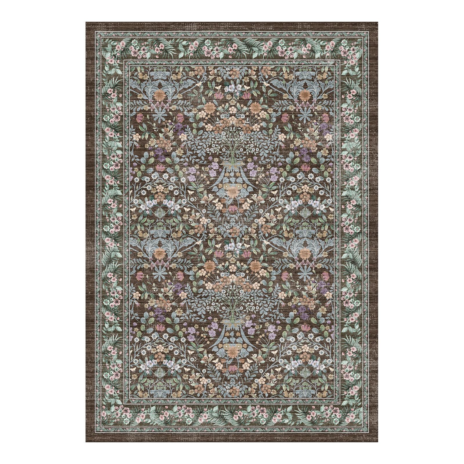 Orlina - Floral Washable Large Living Room Rug - 160x230cm - Washable Rugs - View 3 | Decoranddecor