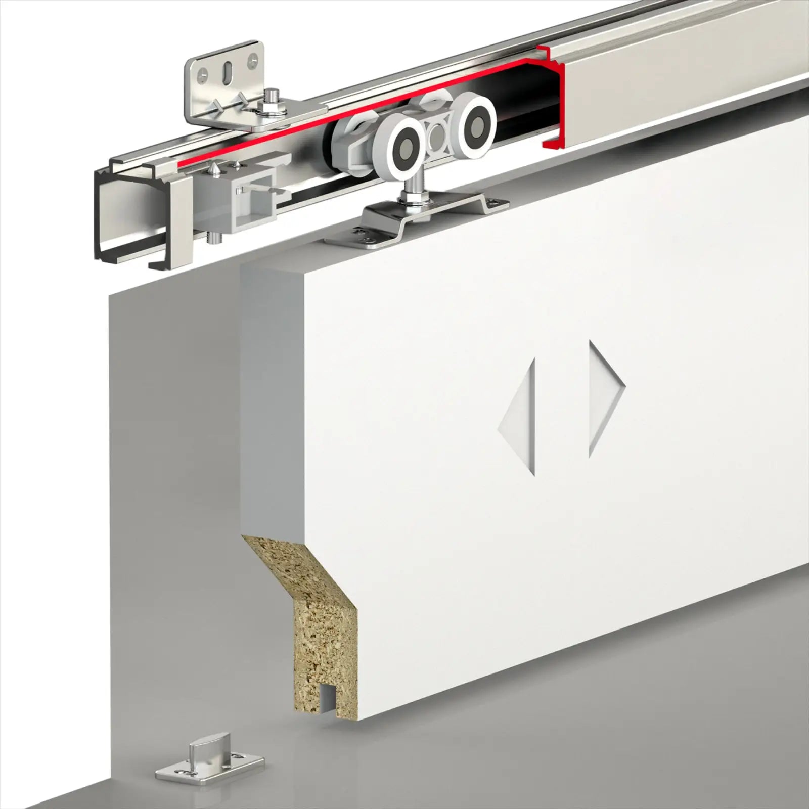 T-Slide Top Hung Sliding Door Kit - 3600mm Track - Decor And Decor