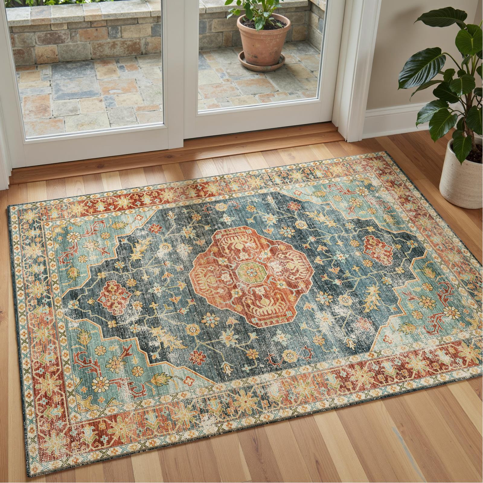 Avenza - Traditional Washable Small Rug - 60x90cm - Washable Rugs | Decoranddecor