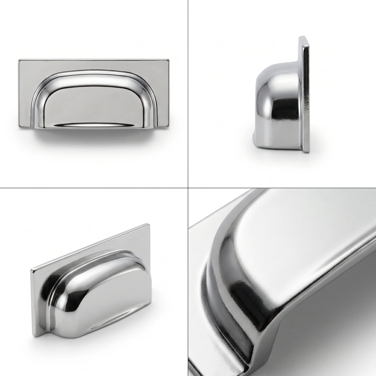 Tala - Square Cup Handle - Polished Chrome – view 9