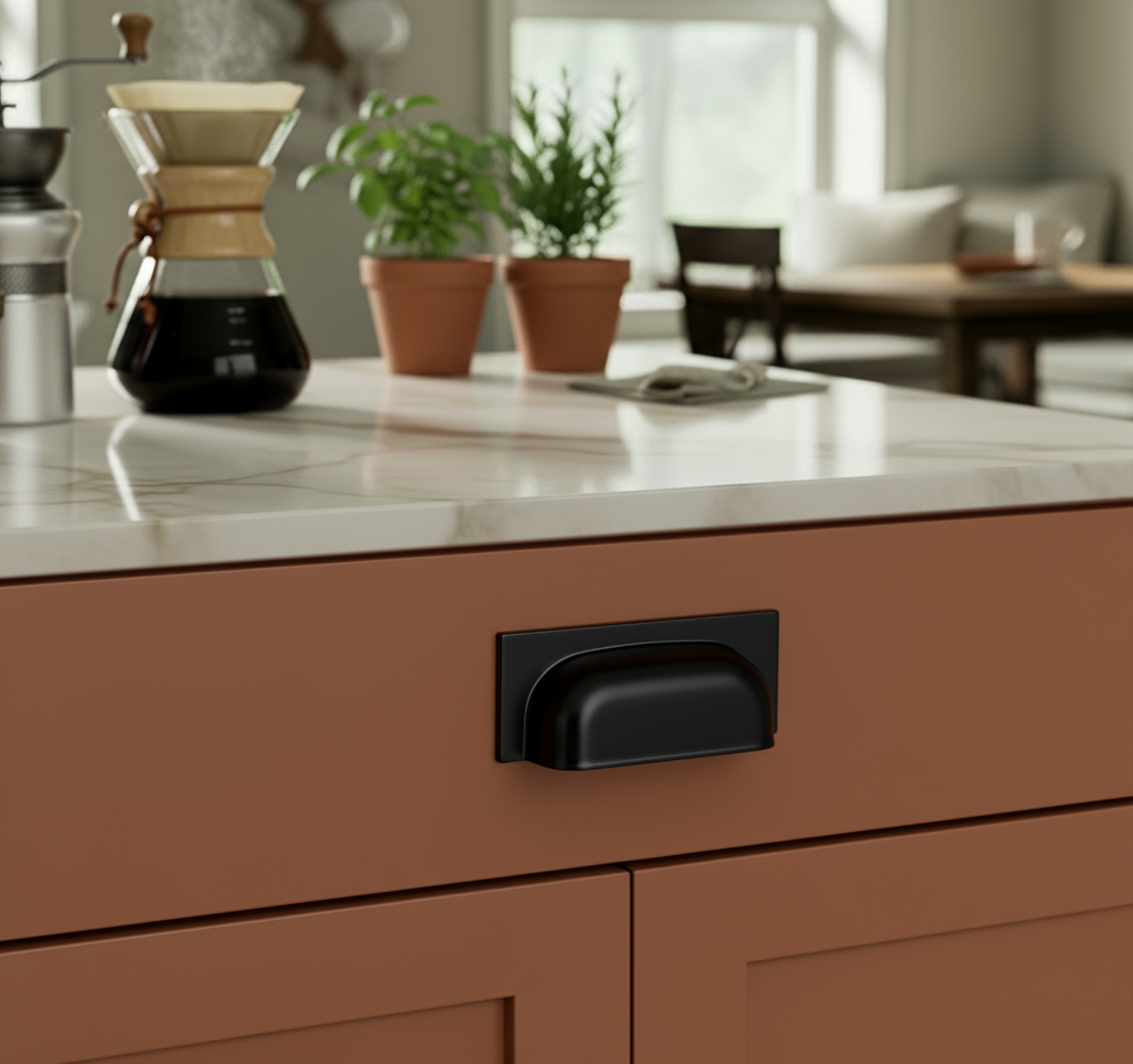 Tala - Square Cup Handle - Matt Black - Decor And Decor