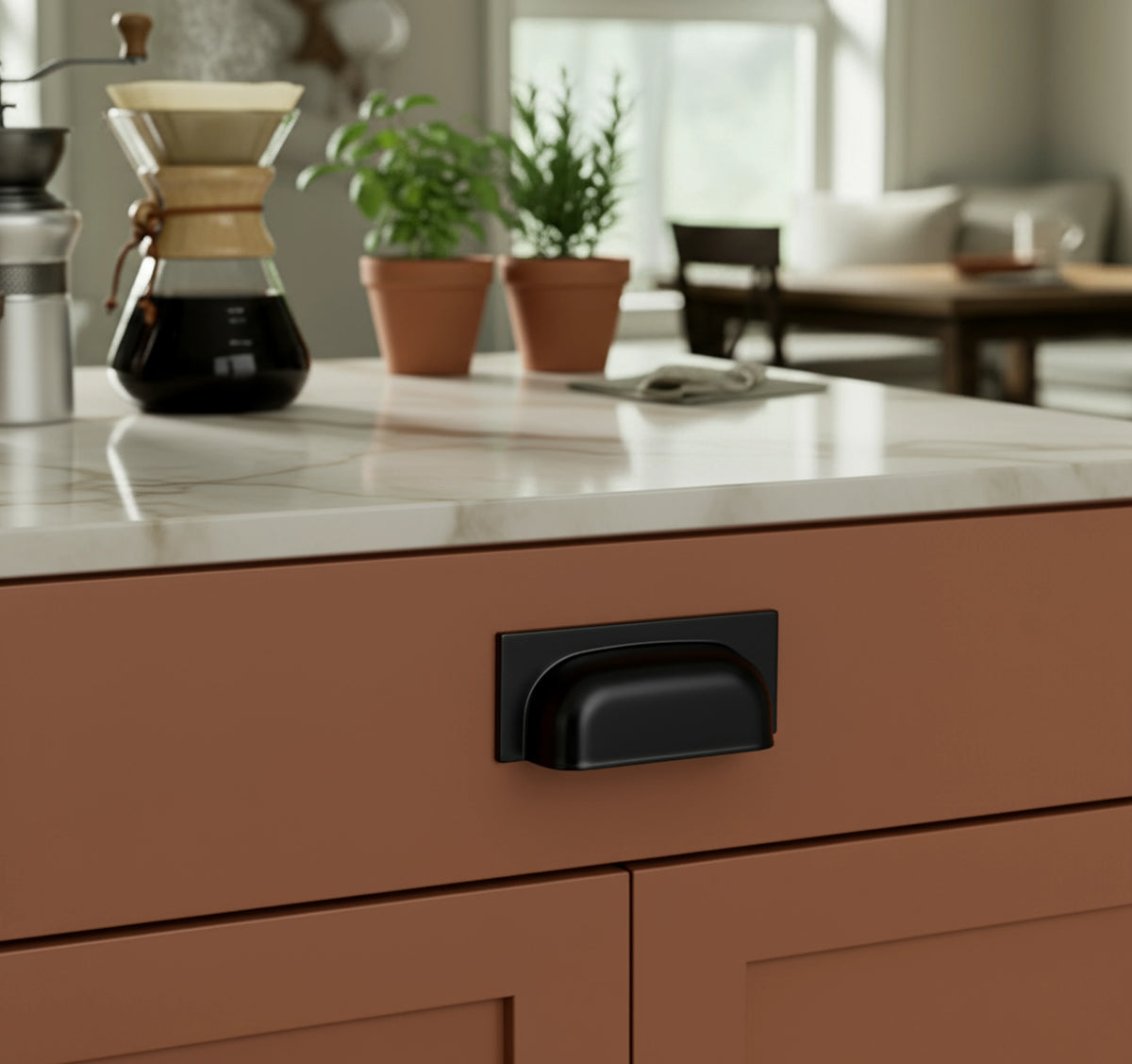 Tala - Square Cup Handle - Matt Black – view 17
