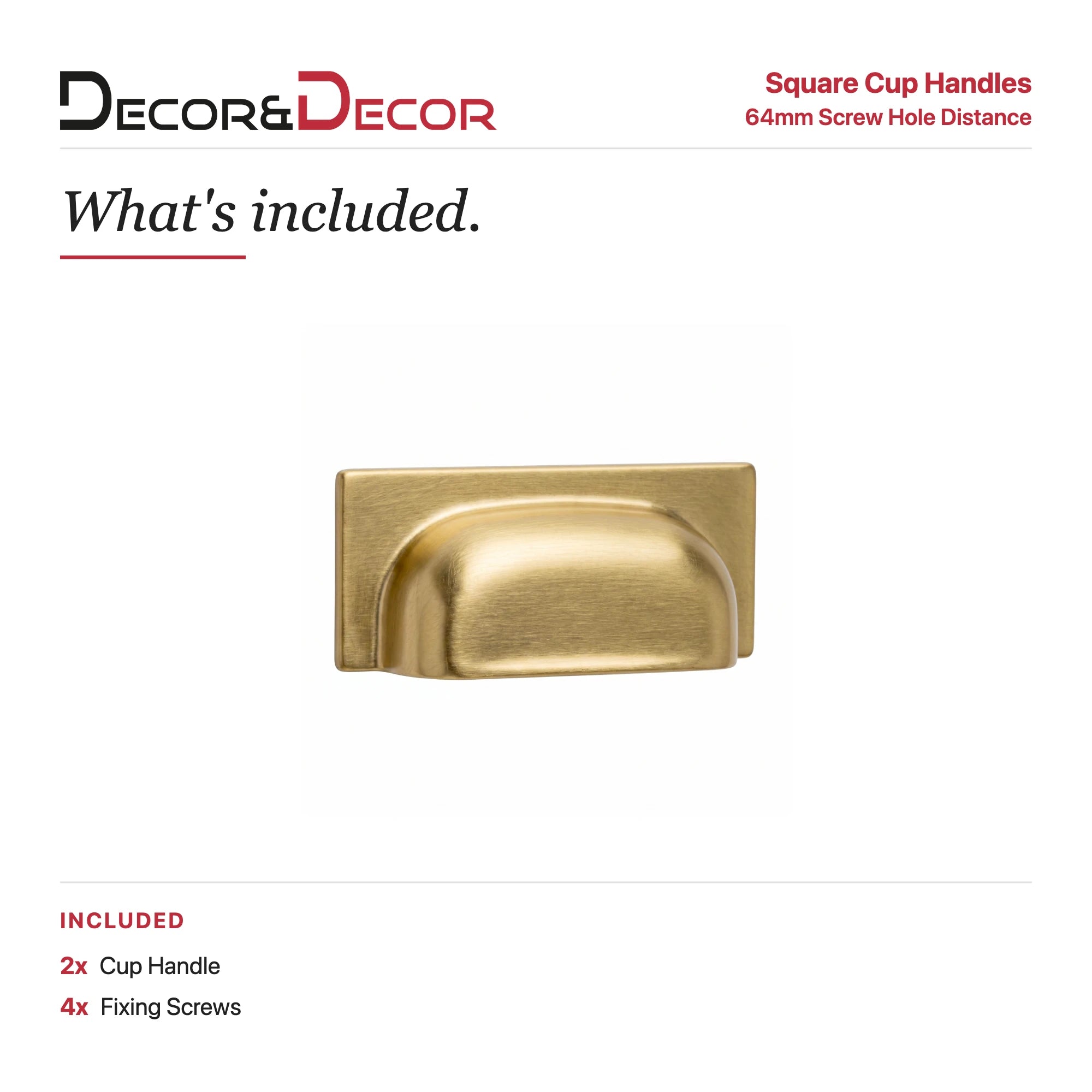 Tala - Square Cup Handle - Gold – view 11