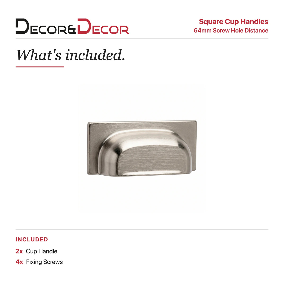 Tala - Square Cup Handle - Brushed Chrome – view 11