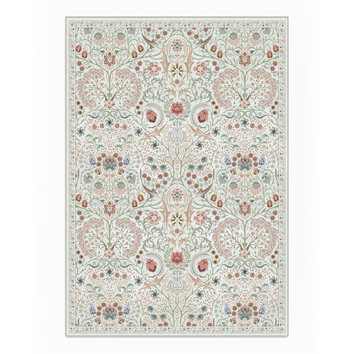 Astra - Vintage Floral Washable Large Living Room Rug - 160x230cm