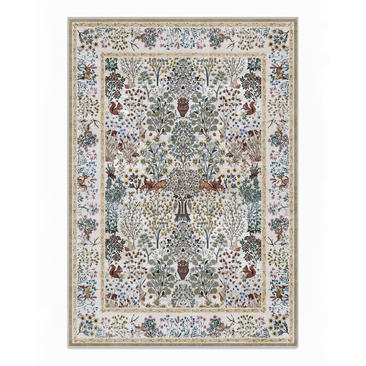 Thalia - Multicolour Floral Persian-Style Washable Large Living Room Rug - 160x230cm