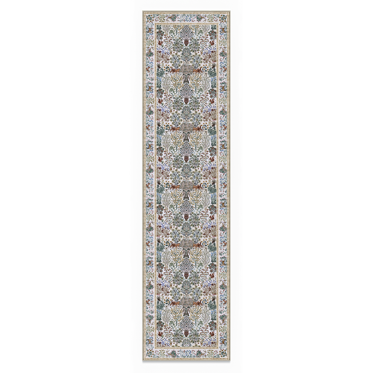 Thalia - Multicolour Floral Persian-Style Washable Runner Hallway Rug - 60x240cm