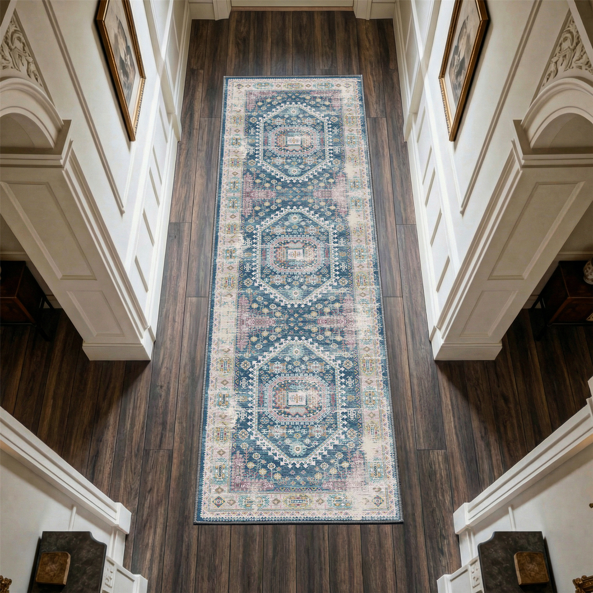 Soreli - Traditional Washable Runner Hallway Rug - 80x300cm – view 3