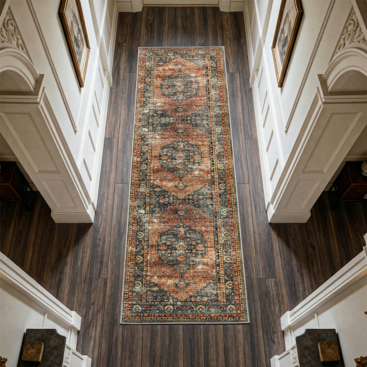 Calmere - Vintage Washable Runner Hallway Rug - 80x300cm – view 8