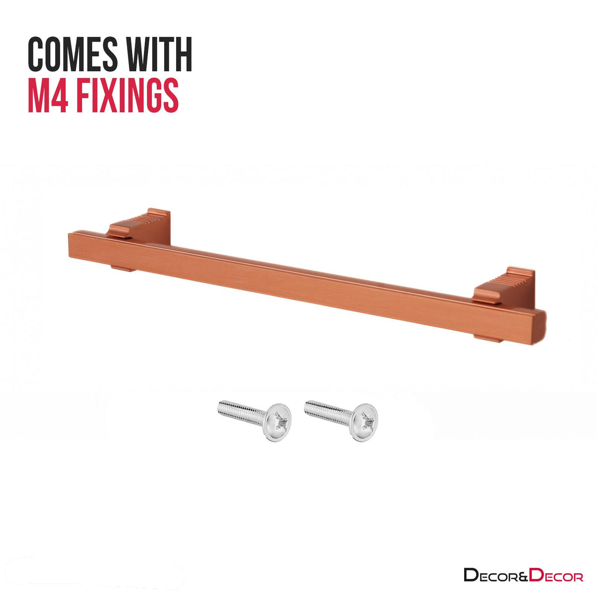 Galena - Kitchen Cupboard Handle - Satin Copper – view 3