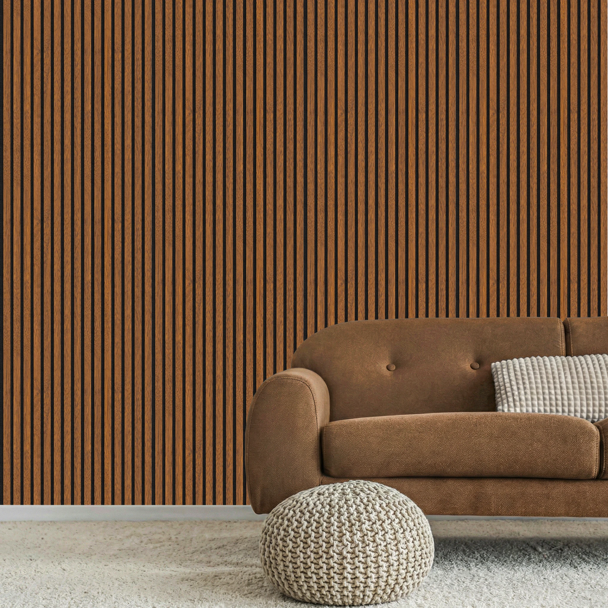Acoustic Slat Wood Wall Panel - Walnut - 2400 - 2 Pack – view 6