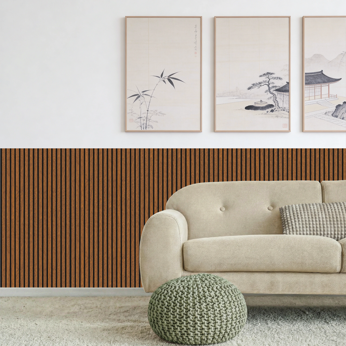 Acoustic Slat Wood Wall Panel - WALNUT - 1200 - 2 Pack – view 7