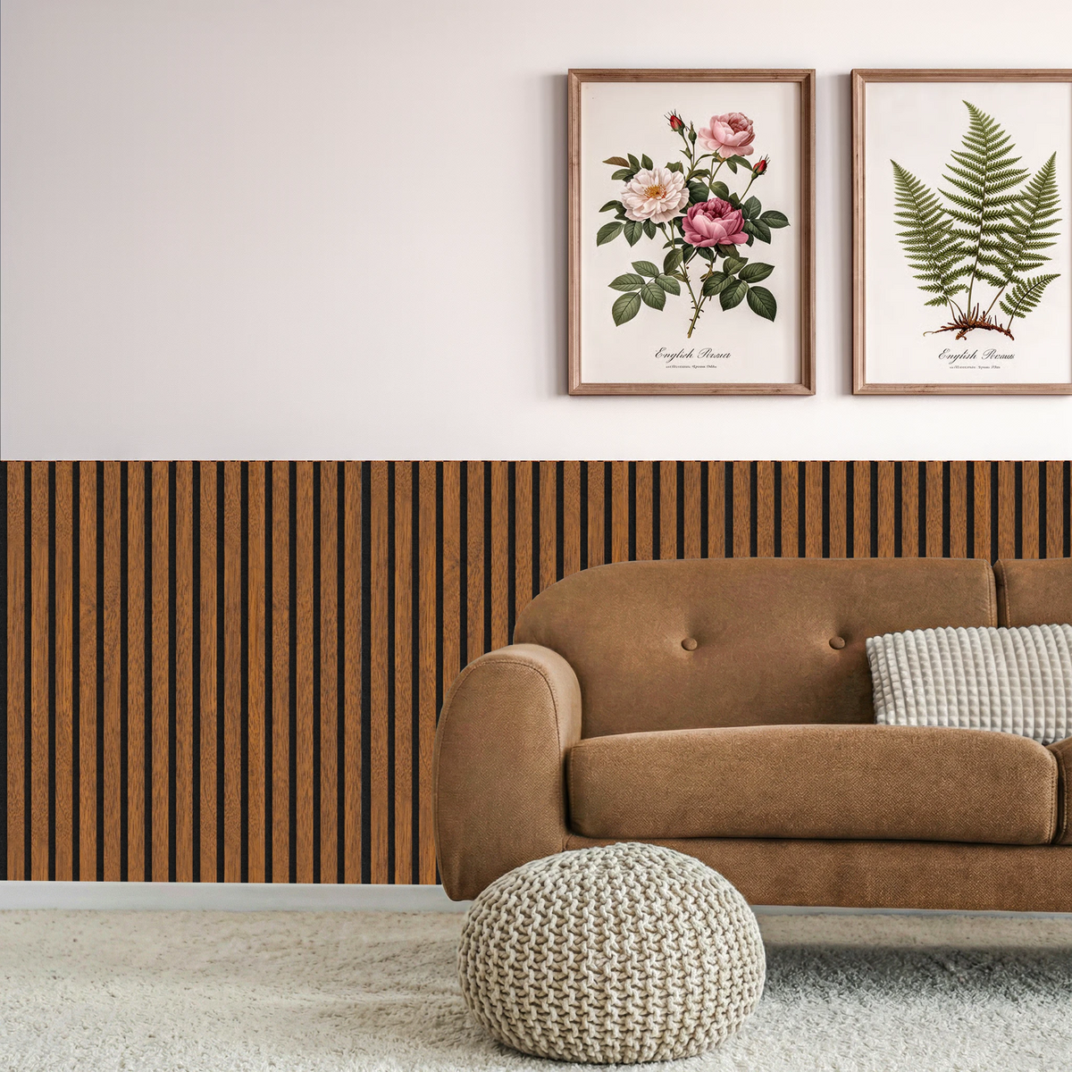 Acoustic Slat Wood Wall Panel - Walnut - 1200 – view 6