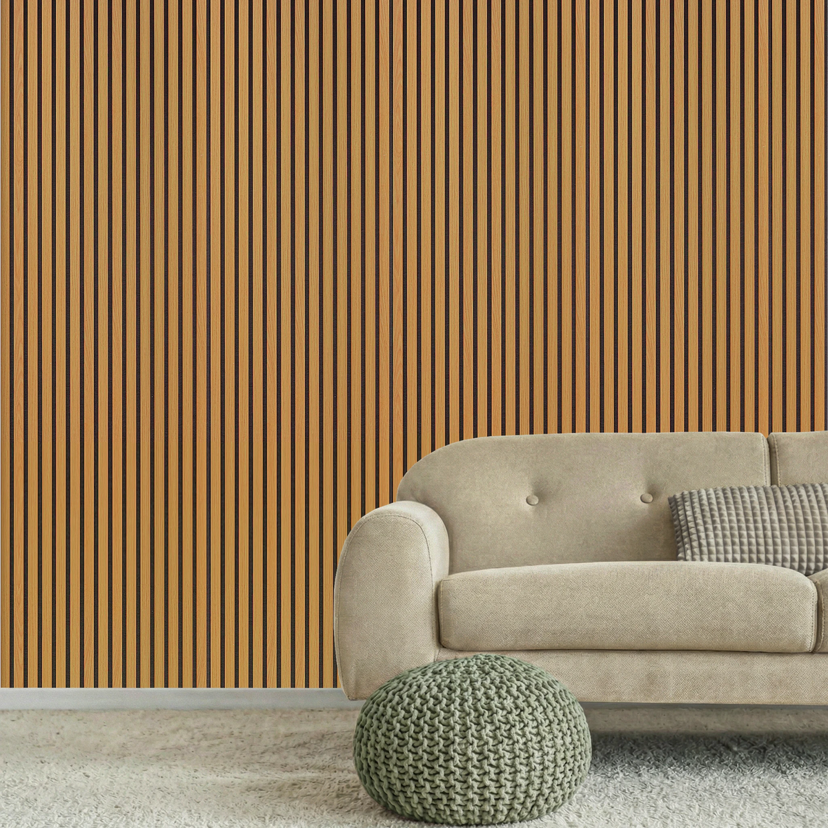 Acoustic Slat Wood Wall Panel - Oak - 2400 - 2 Pack – view 6