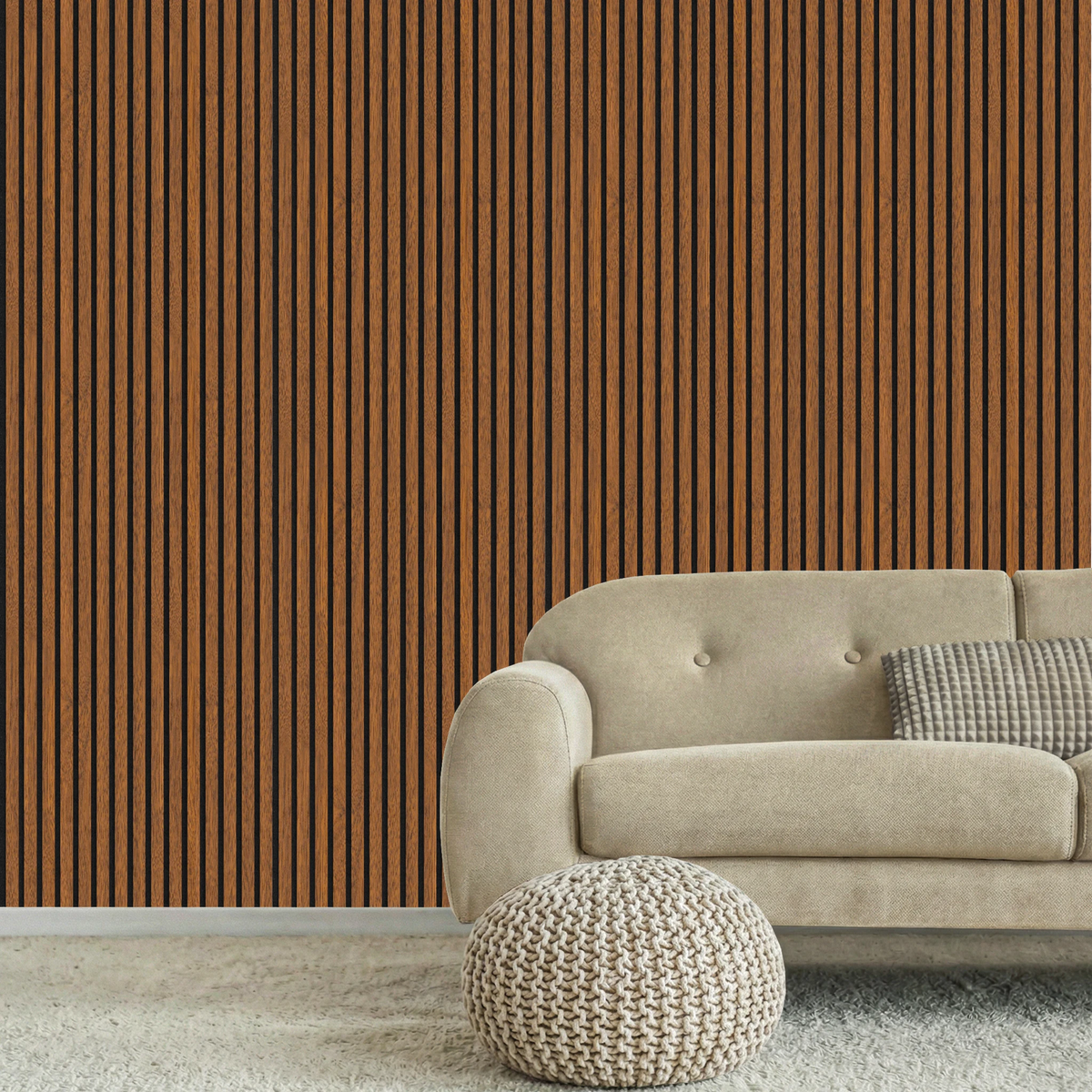 Acoustic Slat Wood Wall Panel - Walnut - 2400 - 2 Pack – view 8