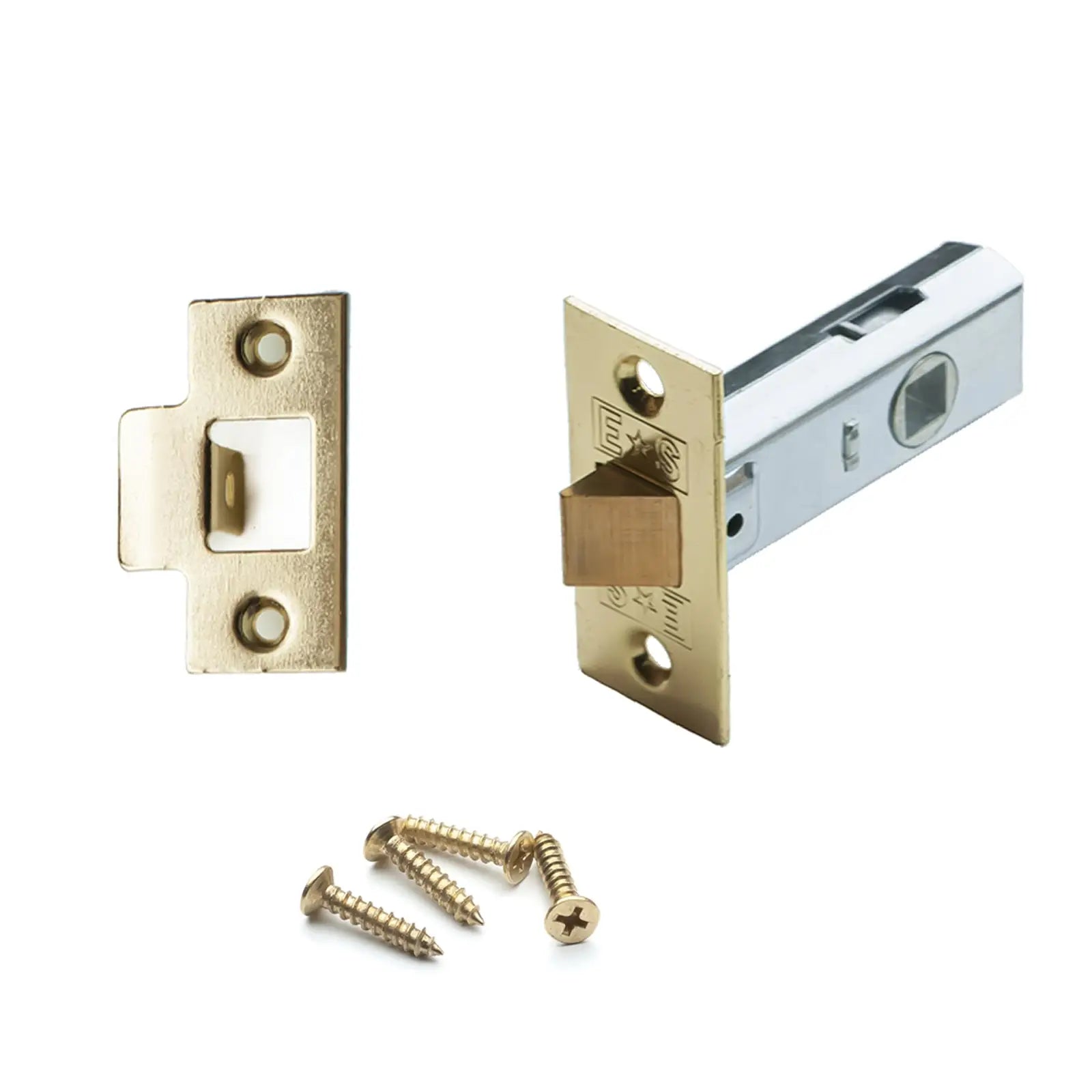 Tubular Mortice Latch - 64mm - Polished Brass - Decor And Decor