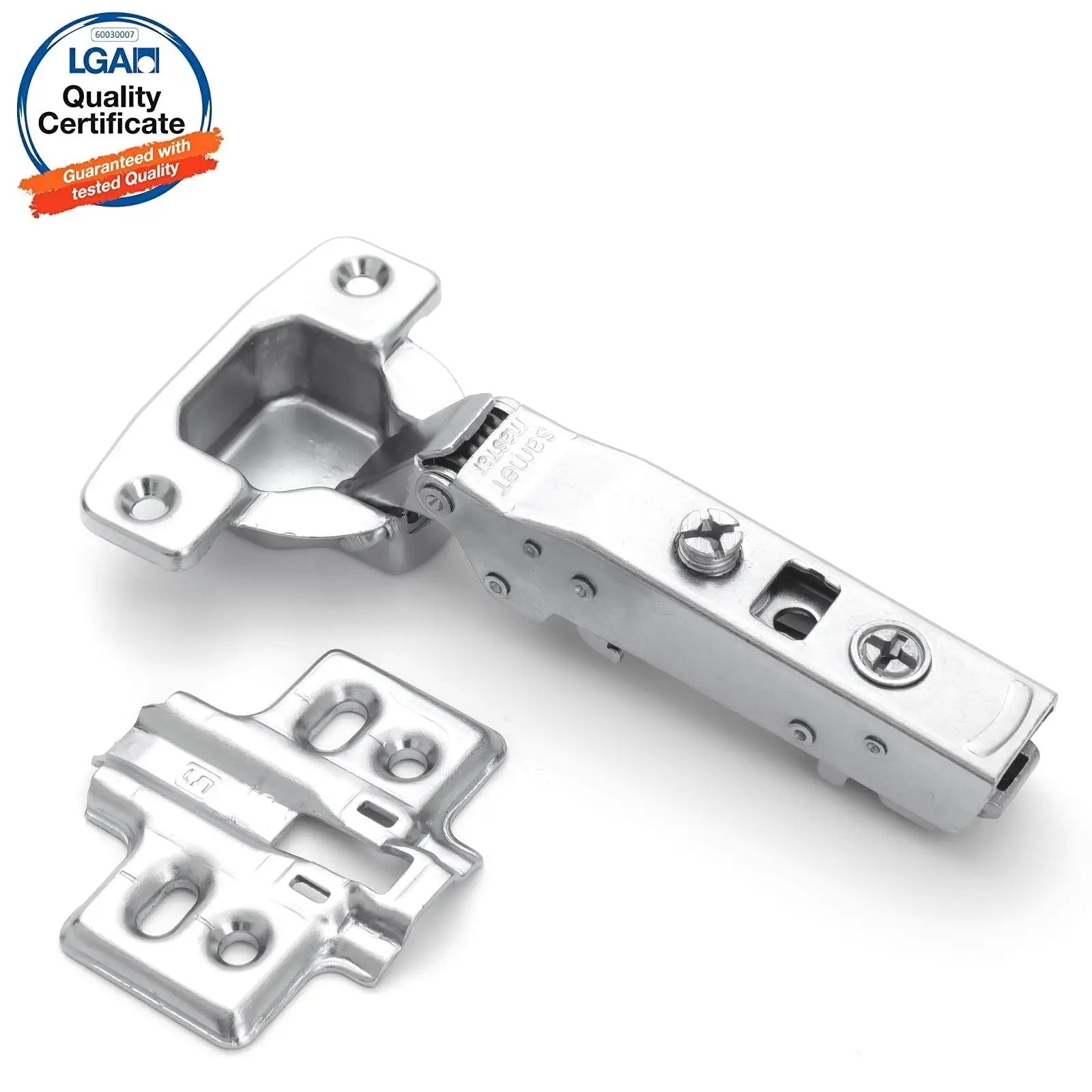 2X Clip Top Soft Close 110° Full Overlay Cabinet Hinge Mounting Plate - Decor And Decor