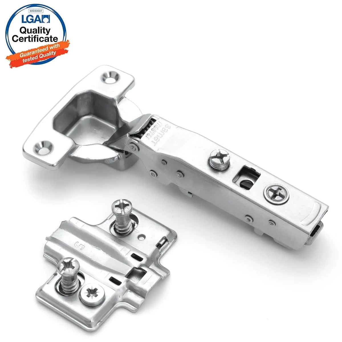2X Clip Top Soft Close 110° Full Overlay Cabinet Hinge Mounting Plate – view 9