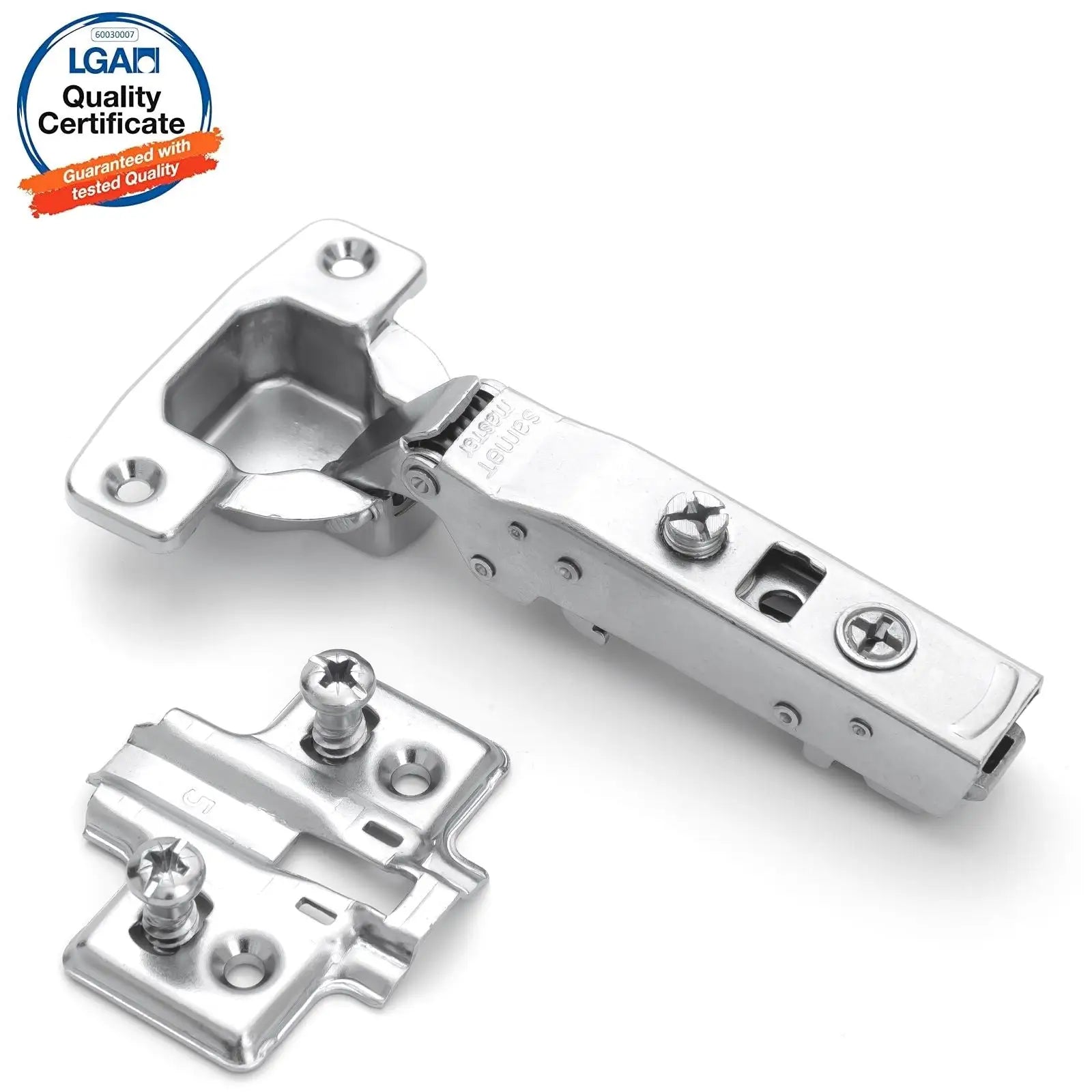2X Clip Top Soft Close 110° Full Overlay Cabinet Hinge Mounting Plate - Decor And Decor