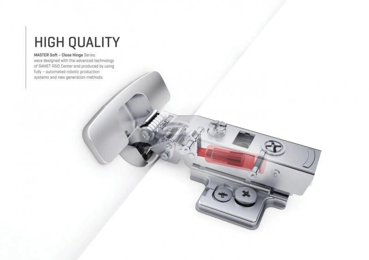 2X Clip Top Soft Close 110° Full Overlay Cabinet Hinge Mounting Plate – view 6