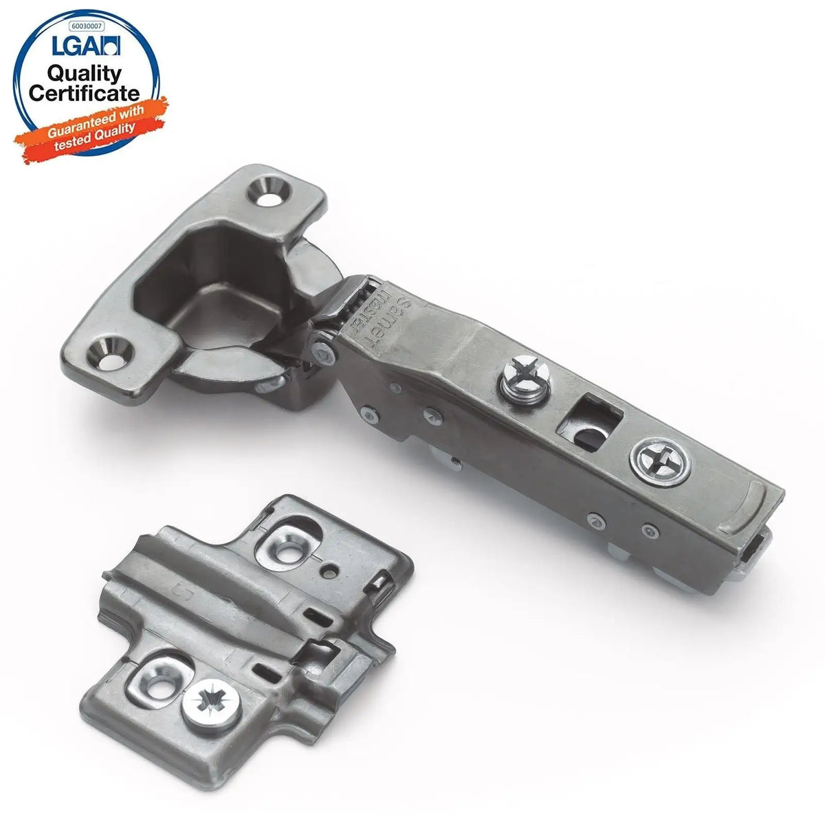 2X Clip Top Soft Close 110° Full Overlay Cabinet Hinge Mounting Plate – view 15