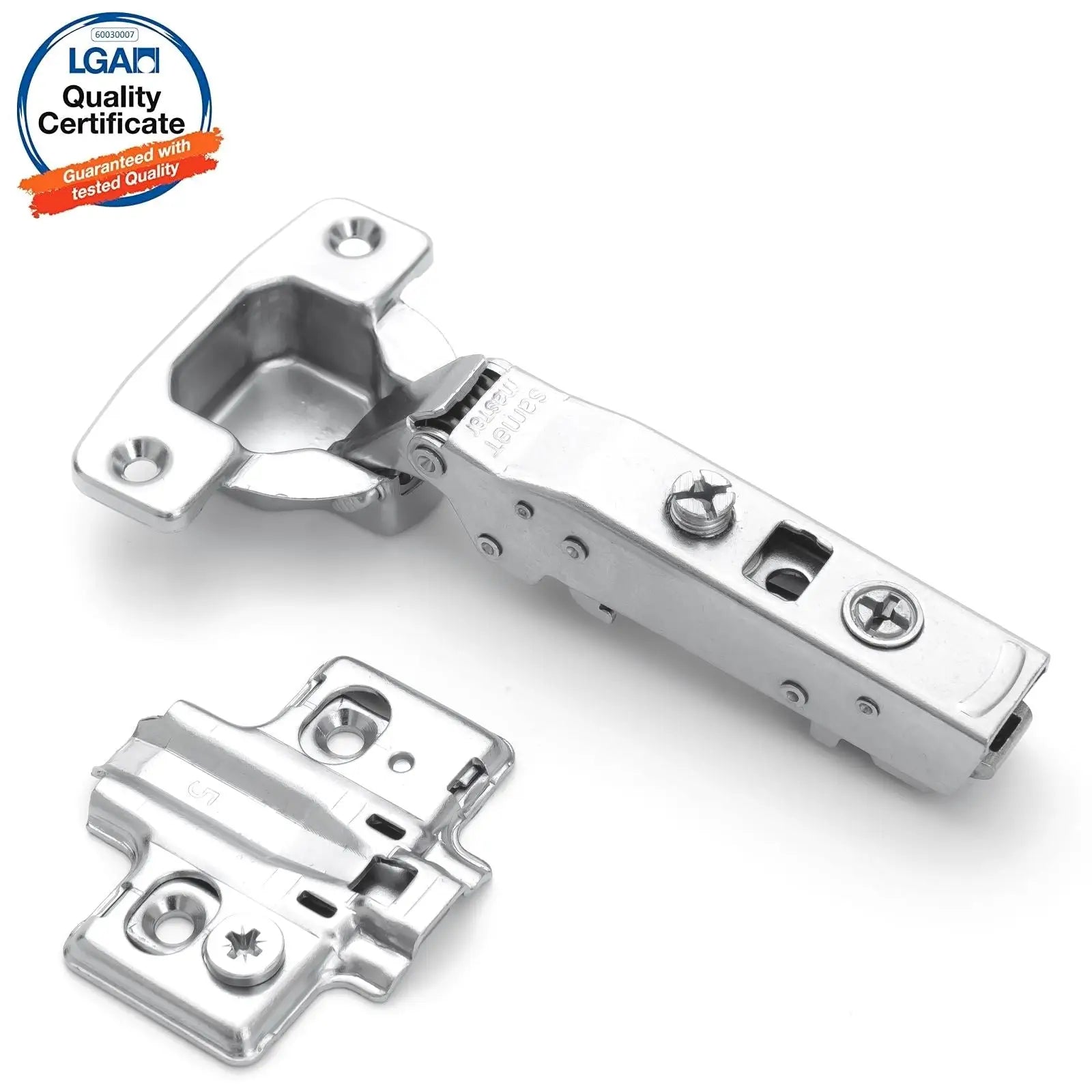 2X Clip Top Soft Close 110° Full Overlay Cabinet Hinge Mounting Plate - Decor And Decor
